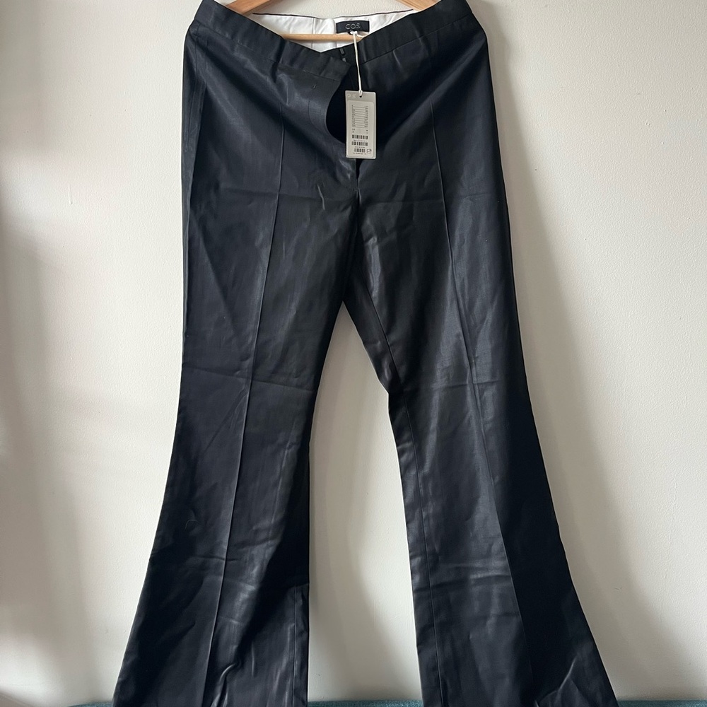 COS Black Flared Pantsuit with Wide-Leg Silhouette